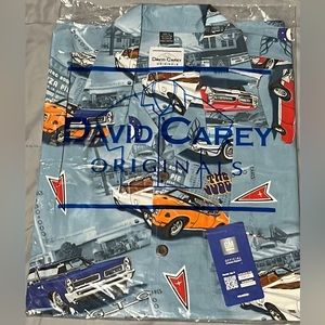 NWT David Carey Original GM Official Licensed Short Sleeve Cotton Blend L Shirt